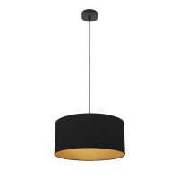 Distribuidor - Lâmpadas Diversas | Colgantes Moderno | COLGANTE ANUSKA 1XE27 NEGRO/NEGRO-ORO REGX40X40 CM Ref: 188694009